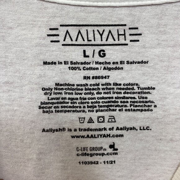 Aaliyah Queen of RnB Airbrush Music Tshirt Size Large - Picture 4 of 4